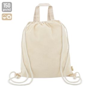 Bolsa mochila de algodón reciclado "agra"