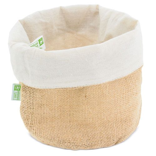 Panera de algodon y jute natural - Imagen 2