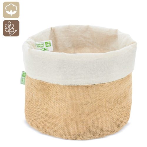 Panera de algodon y jute natural