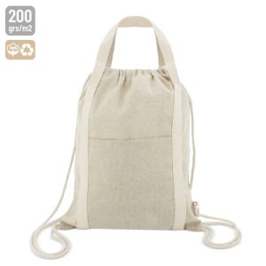 Bolsa mochila de algodón reciclado "yala"