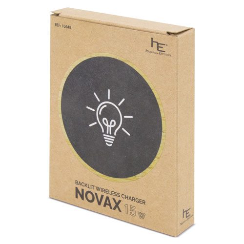 Cargador inalambrico de bambú "novax" - Imagen 2