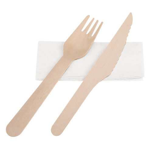 Set de cubiertos madera 3 pcs "tapa" - Imagen 2