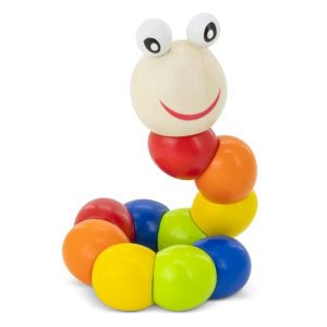 Juguete articulado "gusanito"