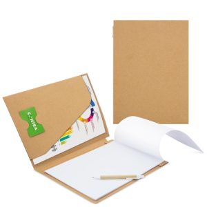 Carpeta con bloc y boligrafo eco "seminar"