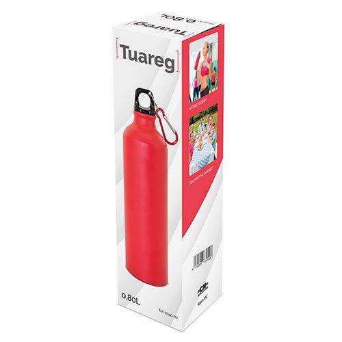 Botella de aluminio con mosqueton 800 ml. "tuareg" - Imagen 5