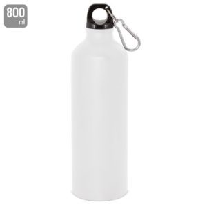 Botella de aluminio con mosqueton 800 ml. "tuareg"