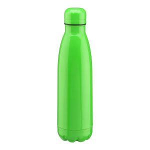 Termo de acero inoxidable de 500ml de capacidad con doble pared aislante. Colores fluo
