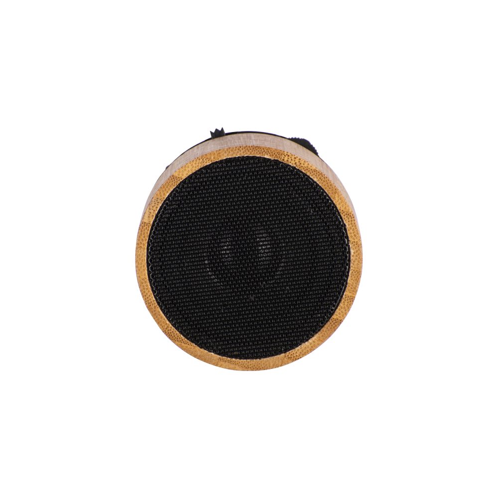 Mini altavoz Bluetooth V 5.0 cilíndrico de bambú - Imagen 2