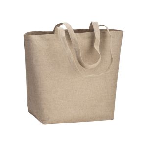 Bolsa de algodón reciclado, 120 g/m&sup2;, con  laminado de polipropileno (PP)