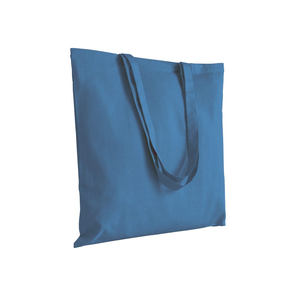 Bolsa shopper de color liso en algodón reciclado de 140 g/m2. Certificado GRS - Imagen 4