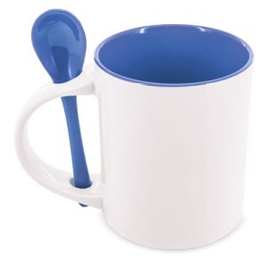 Mug sublimacion redonda con cuchara "neiva"