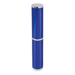 Estuche boligrafo azul/plata