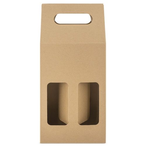 Caja carton ventana 2 botellas "treviso" - Imagen 2