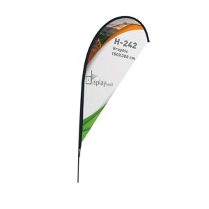 Soporte bandera forma gota 4 m