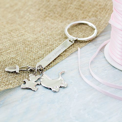 Llav. metal. "charming" bautizo - Imagen 2