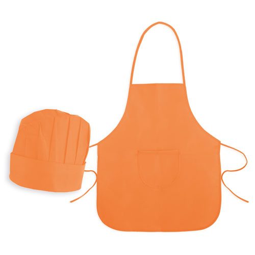 Set delantal y gorro infant nwblanco - Imagen 2