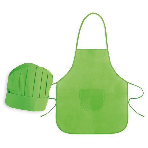 Set delantal y gorro infant nwblanco - Imagen 3