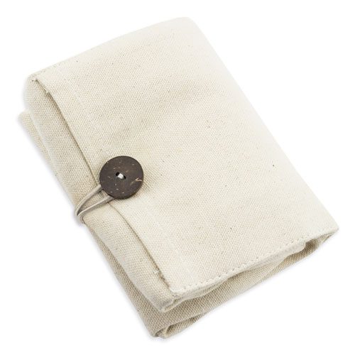 Bolsa de algodon plegable con bolsillo "nadia" - Imagen 2