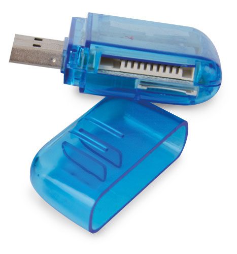 Lector de tarjetas axer azul - Imagen 2