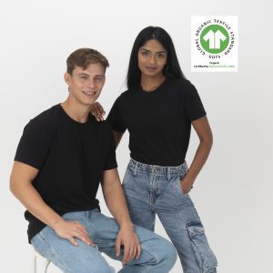 Camiseta de hombre en algodón 100% orgánico 145 gr/m2 (tallas xs a xxl)