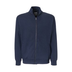 Sudadera unisex con cremallera en tejido 100% regenerado de 280 g/m2