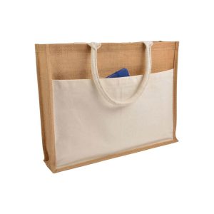 Bolsa con interior encerado.