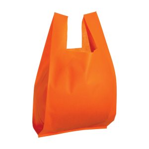 Bolsa de tejido sin tejer con fuelle.