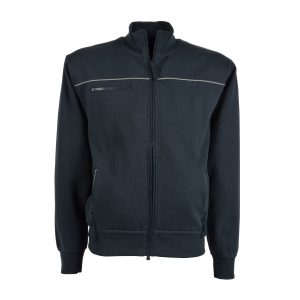 Sudadera con 3 bolsillos y cierre cremallera.