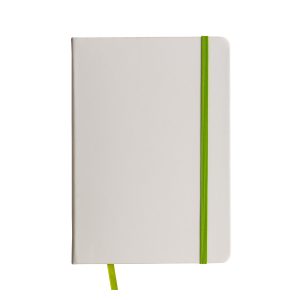 Cuaderno con elàstico y hojas de papel rayado